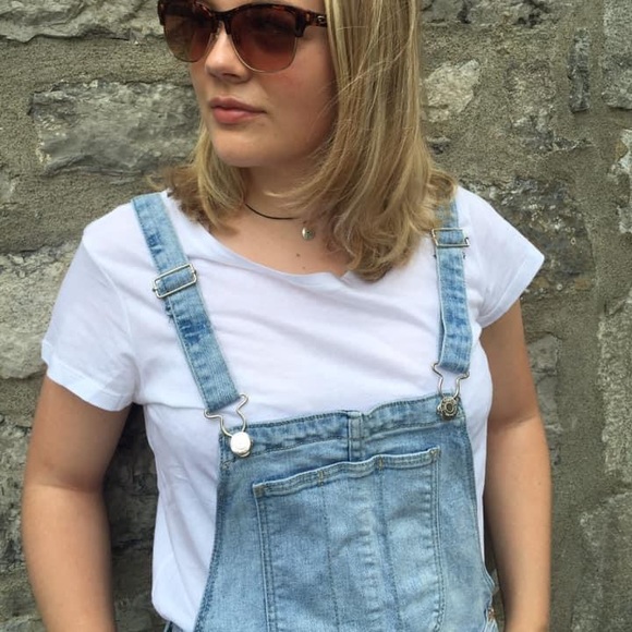 Denim overall shorts - Picture 1 of 4